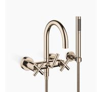 Dornbracht TARA Mitigeur bain-douche pour montage mural avec flexible de douche, inverseur bain/douche, saillie 240mm, 25133892-47, 25133892-47, Colorazione: Champagne