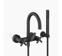 Dornbracht TARA mitigeur de bain pour montage mural avec ensemble de douche, saillie 240 mm, 25133892-33, 25133892-33, Colorazione: Nero opaco