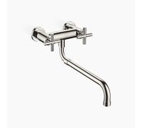 Dornbracht Rubinetto cucina TARA a ponte a parete orientabile beccuccio estraibile Platino