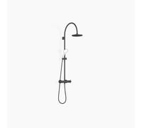 Dornbracht TARA Showerpipe avec thermostat de douche sans douchettes à main, 220mm, flowReduce, 34458892-33, 34458892-33, Colorazione: Nero opaco