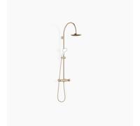 Dornbracht TARA Showerpipe avec thermostat de douche sans douchettes à main, 220mm, flowReduce, 34458892-46, 34458892-46, Colorazione: Champagne spazzolato