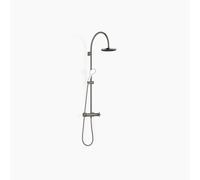 Dornbracht TARA Showerpipe avec thermostat de douche sans douchettes à main, 220mm, flowReduce, 34458892-99, 34458892-99, Colorazione: scuro Platino opaco