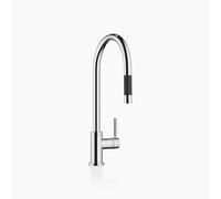 Dornbracht TARA robinet de cuisine, mitigeur, pull-down, avec fonction douche, saillie 240mm, 33870888-00, 33870888-00, Colorazione: cromo