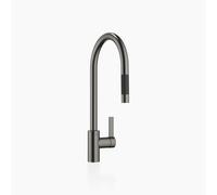 Miscelatore monocomando Dornbracht Tara Ultra con rubinetto estraibile Platino Nero Opaco