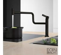 Dornbracht Tara Ultra rubinetto da cucina, orientabile, 33845875-99, Tara Ultra dark platinum spazzolato [Rubinetteria da Cucina > Rubinetti da Cucina]