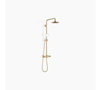 Dornbracht Tuyau de douche avec thermostat de douche, sans douche à main, douche sur pied 450 mm, douche de tête 220 mm, 34459979-28, 34459979-28, Colorazione: ottone spazzolato