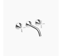 Dornbracht VAIA Mélangeur mural pour lavabo sans vidage, poignée croisillon, saillie 190mm, 36712809-00, 36712809-00, Colorazione: cromo