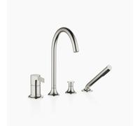 Miscelatore per vasca a quattro fori Dornbracht VAIA per installazione su bordo vasca o piastrelle, sporgenza 220 mm, 27632809, Colorazione: Platino Opaco