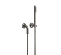 Dornbracht VAIA set doccia con presa d'acqua e supporto, 1 tipo di getto, 27808809-990010, VAIA dark platinum opaco [Rubinetteria Bagno > Set Doccia]
