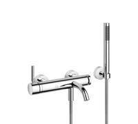 Dornbracht Meta miscelatore monocomando per vasca a muro, con set doccia, sporgenza 202 mm, 33233660, Colorazione: cromo - 33233660-00