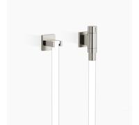 Dornbracht WATER TUBE Coude de raccordement mural Kneipp avec vanne, avec support de flexible, 27821979-06, 27821979-06, Colorazione: Platino Opaco