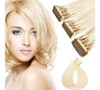 D'oro,18in,Estensioni dei capelli umani 6D per macchina per estensioni dei capelli di 2nd 6D, Fasci di parrucche di capelli umani Nessuna traccia di estensioni dei capelli 6D, 40G