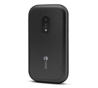 Doro 6040 Telefono Cellulare per Anziani 2G a Conchiglia con Tasti Grandi, Pulsante SOS con GPS Integrato e Base di Ricarica (Nero) [Versione Italiana]