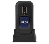 Doro 6060 2G Telefono Cellulare Anziani Dual SIM - Conchiglia - Sportellino - Mini Telefono - Telefonino per Anziani - Tasti Grandi - Schermo Esterno - Fotocamera - Tasto SOS - Base Ricarica (Nero)