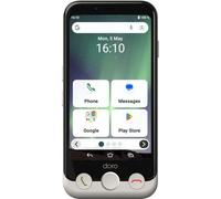 Doro Aurora A10 Smartphone para Personas Mayores, Fácil de Usar | Compatible con audífonos y WhatsApp, con botón SOS, localización GPS y cable USB incluido, teléfono móvil para mayores