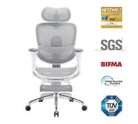 Doro C300 Pro V2 Sedia ergonomica - Supporto lombare auto-adattivo 2.0, Schienale SynchroFlex, Poggiatesta 3D ampio, Braccioli 8D, Inclinazione 135°, Profondità seduta regolabile, Poggiapiedi, 150 kg