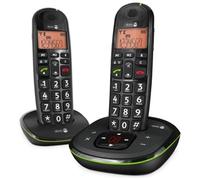 Doro - Cordless PhoneEasy 105wr Duo, DECT, 15 min, 50m, Nero, 20 Entrate, 10h