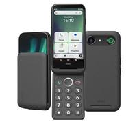 Doro - Smartphone Aurora A20 - Cellulare Senior - Facile da usare - Tasto di supporto con localizzazione GPS - Compatibile con apparecchi acustici - Cavo USB incluso - Bianco