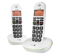 Doro PhoneEasy 100w duo Telefono DECT Bianco Identificatore di chiamata