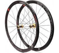 d'oro,Ruota Anteriore E Posteriore per Bicicletta 700C, profondità 40 Mm, Copertoncino, Set di Ruote per Bici da Strada in Carbonio, Cerchione Freno V/C, Cuscinetto Sigillato