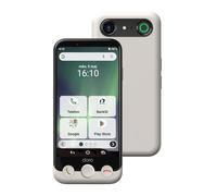 DORO - Smartphone Doro Aurora A31 - Telefono cellulare per anziani - Facile da usare - Pulsante di aiuto con posizionamento GPS - Compatibile con gli apparecchi acustici - Cavo USB incluso - Grafite