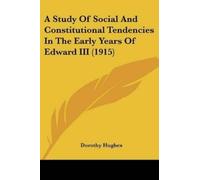 Dorothy Hughes A Study Of Social And Constitutional Tendencies In Th (Tascabile)