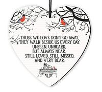 Dorothy Spring Targa in legno con scritta "Those We Love Don't Go Away, They Walk Beside Us Every Day", idea regalo spirituale