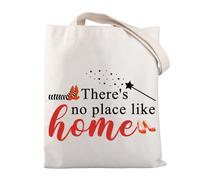 Dorothys Wizard Gifts - Borsa tote con scritta "Wizard Oz", idea regalo ispirata al film "There's No Place Like Home", Dorothys Wizard Gifts - Borsa tote, 12.6 x 14.5x 11.8