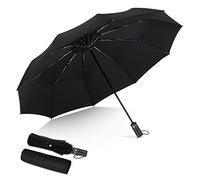 DORRISO Automatico Pieghevole Ombrello Antivento Impermeabile Anti-UV Asciugatura Portatile Rapida Donna Uomini Viaggio Ombrello Grande Ombrello Nero
