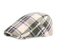 DORRISO Berretto Uomo Moda Baschi Scozzesi Piatto Berretto Cotone Basco Newsboy Flat Cappello Uomo Viaggio Casual Vacanza Cappelli