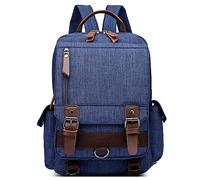 DORRISO Classico Zaino Uomo Vintage Borsa sul Petto per 10.9 Pollici iPad con Maniglia Borsa a Tracolla Convertibile per Viaggio Casuale Shopping Impermeabile Zaino Monospalla Backpack Blu