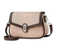 DORRISO Elegante Borsa a Tracolla Donna Borse da Mano Media Borse a Spalla Leggera Sacca a Tambella Impermeabile PU Pelle Borsa da Viaggio per Lavoro Casual Ufficio Shopping Rosa