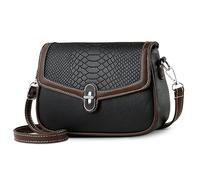 DORRISO Elegante Borsa a Tracolla Donna Borse da Mano Media Borse a Spalla Leggera Sacca a Tambella Impermeabile PU Pelle Borsa da Viaggio per Lavoro Casual Ufficio Shopping Nero