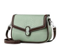 DORRISO Elegante Borsa a Tracolla Donna Borse da Mano Media Borse a Spalla Leggera Sacca a Tambella Impermeabile PU Pelle Borsa da Viaggio per Lavoro Casual Ufficio Shopping Verde