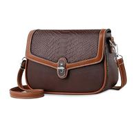 DORRISO Elegante Borsa a Tracolla Donna Borse da Mano Media Borse a Spalla Leggera Sacca a Tambella Impermeabile PU Pelle Borsa da Viaggio per Lavoro Casual Ufficio Shopping Marrone