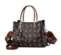 DORRISO Elegante Semplice Borse da Mano Donna Antifurto Sicuro Borsetta Pratiche Signore Borse a Tracolla con Ornamento Lavoro Viaggio Ufficio Festa Shopping Impermeabile PU Pelle Giallo