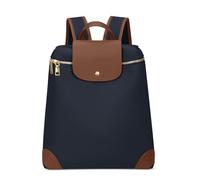 DORRISO Elegante Zaino da Donna Antifurto Zaino per Laptop da 15 Pollici Zainetto Borsa a Tracolla Leggero per Viaggio Scuola Lavoro Shopping Alunno Impermeabile Poliestere Blu Marrone L