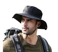 DORRISO Hombres Ala Ancha Sombrero para El sol Protección UV para Sombrero de Uomo Cappello da Sole Ampio Bordo Cappello Pescatore Stile Protezione UV Pieghevole Vacanza Viaggio Arrampicata Comodo