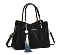 DORRISO Moda Antifurto Borse da Mano Donna Borsetta Elegante Borse a Tracolla Taglia Media Tendenza Design Lavoro Viaggio Ufficio Banchetto Festa Banchetto Impermeabile Morbido PU Pelle Nero