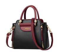 DORRISO Moda Donna Borsa a Tracolla Elegante Piccola Borsa a Mano PU Pelle Colorata Borse a Spalla con Maniglia Tasche Tote Borse per Viaggio Lavoro Vacanza Casuale Donna Borse Messenger Nero