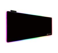 DORRISO RGB Tappetino per Mouse Gaming XXL 900 x 400 mm XL 800 x 300mm Grande Mouse Pad 13 LED Effetti Luce Superficie Liscio Antiscivolo Computer PC e Laptop Tappetino per Mouse Nero