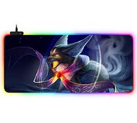 DORRISO Tappetini Mouse Gaming Grande RGB 900x400x3 mm XXL Gioco Mouse Pad Impermeabile Antiscivolo Tappetino Scrivania Adatto Giochi Ufficio Tappetini per Mouse Mostro