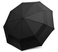 DORRISO Uomo Donna Automatico Pieghevole Ombrello Antivento Impermeabile Anti-UV Asciugatura Rapida Sunscreen Viaggio Ombrello Grande Ombrello Nero
