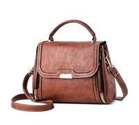 DORRISO Vintage Borse da Mano Donna Borsetta Antifurto Borse a Tracolla Piccolo Dimensione Design Borse a Spalla Lavoro Viaggio Ufficio Festa Banchetto Impermeabile Morbido PU Pelle Marrone