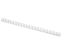 Dorsi a spirale in PVC per rilegatura Q-Connect A4-21 anelli 10 mm - fino a 55 ff bianco - conf. 100 pz - KF24021
