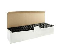 Dorsi a spirale in PVC per rilegatura Q-Connect A4-21 anelli 8 mm - fino a 40 ff nero - conf. 100 pz - KF24018