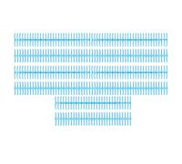 Dorsi di rilegatura in plastica da 10 pezzi, 19 mm, raccoglitore a 30 anelli, compatibile con formati carta A4 B5 A5, capacità di 150 fogli, pettini di rilegatura in plastica (blu)