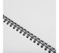 Dorsi metallici FELLOWES nero 10 mm - - capacità 61-80 fogli conf.100 - 53265