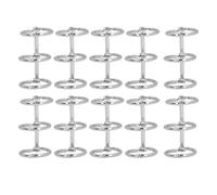 Dorsi per raccoglitori in acciaio inossidabile da 10 pezzi, passo 19 mm, per album per notebook a 3 anelli (20mm)