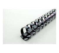 SCATOLA 100 DORSI SPIRALE 16MM 4028600 NERO 21 ANELLI